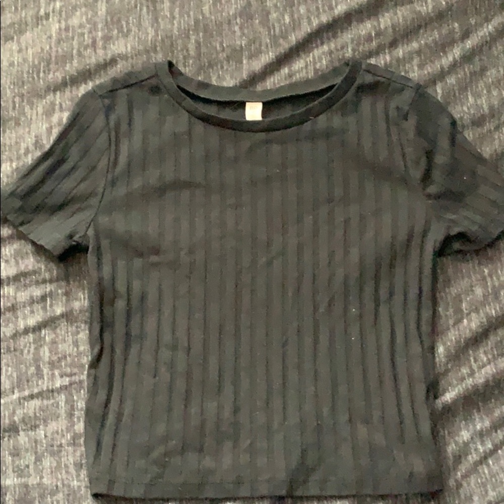 Black crop top
